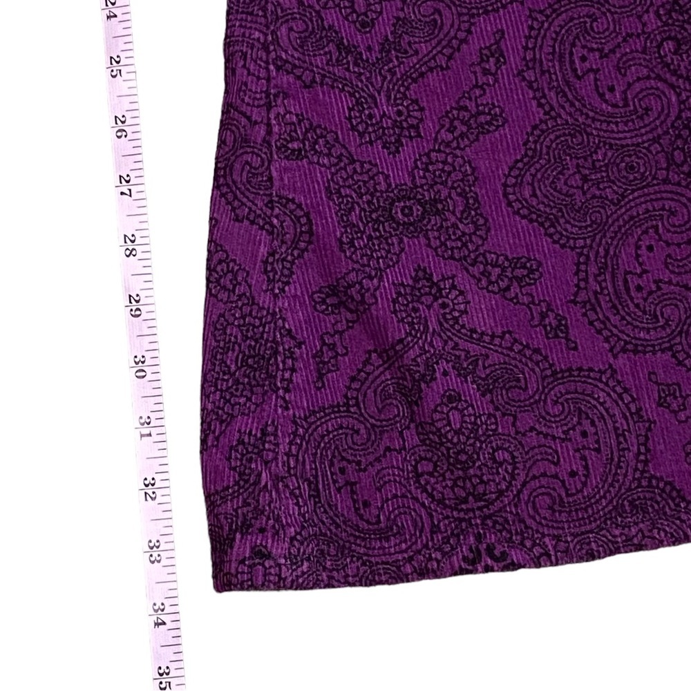 RUN & FLY - SIZE 32T - BRIGHT PURPLE CORDUROY  - BELL BOTTOM PANTS - RETRO B1 - Picture 7 of 9